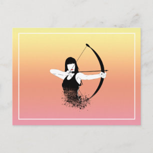Vrouw Archer Briefkaart