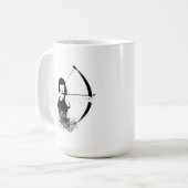 Vrouw Archer Koffiemok (Voorkant links)