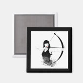 Vrouw Archer Magneet (Voorkant / Achterkant)