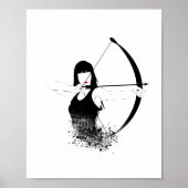 Vrouw Archer Poster (Voorkant)