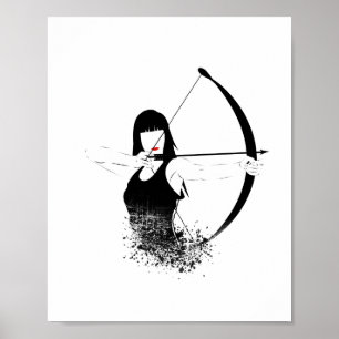 Vrouw Archer Poster
