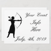 Vrouw Archer Silhouette Thunder_Cove (Voorkant / Achterkant)