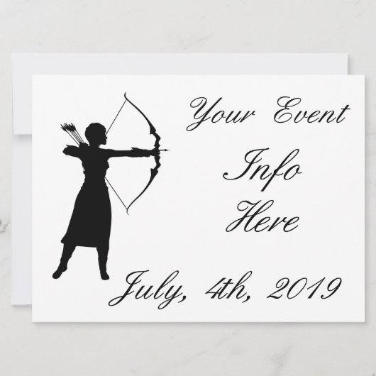 Vrouw Archer Silhouette Thunder_Cove (Voorkant)