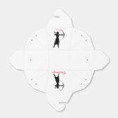 Vrouw Archer Silhouette Thunder_Cove Bedankdoosjes (Uitgevouwen)