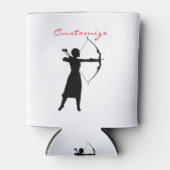Vrouw Archer Silhouette Thunder_Cove Blikjeskoeler (Voorkant)