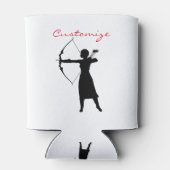Vrouw Archer Silhouette Thunder_Cove Blikjeskoeler (Achterkant)