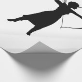 Vrouw Archer Silhouette Thunder_Cove Cadeaupapier (Hoek)