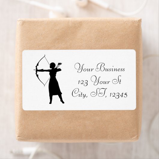 Vrouw Archer Silhouette Thunder_Cove Etiket (Insitu)