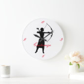 Vrouw Archer Silhouette Thunder_Cove Grote Klok (Huis)