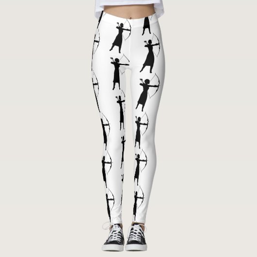 Vrouw Archer Silhouette Thunder_Cove Leggings (Voorkant)
