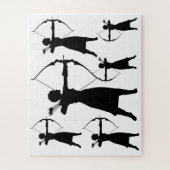 Vrouw Archer Silhouette Thunder_Cove Legpuzzel (Verticaal)