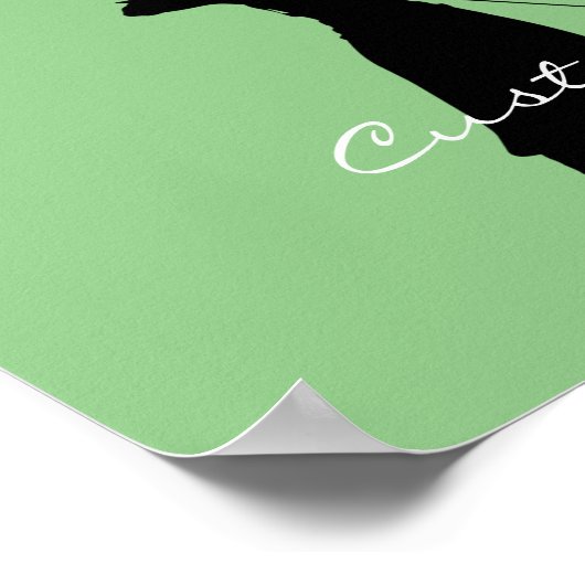 Vrouw Archer Silhouette Thunder_Cove Poster (Hoek)