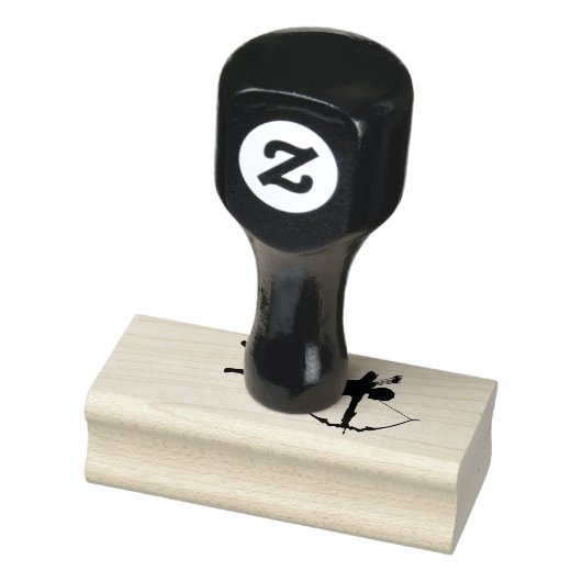 Vrouw Archer Silhouette Thunder_Cove Rubberstempel (Stempel)