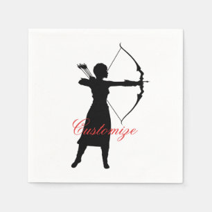 Vrouw Archer Silhouette Thunder_Cove Servet