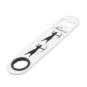 Vrouw Archer Silhouette Thunder_Cove Speed Flessenopener (Voorkant Gekanteld)