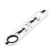 Vrouw Archer Silhouette Thunder_Cove Speed Flessenopener (Achterkant Gekanteld)