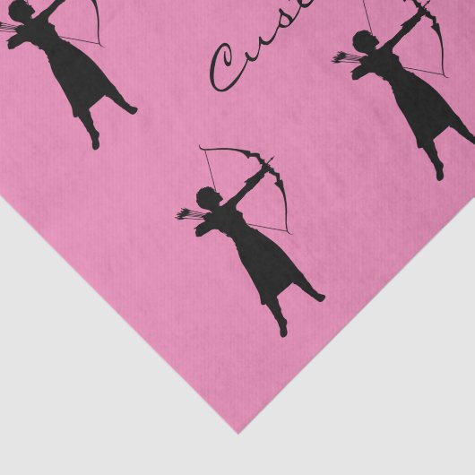 Vrouw Archer Silhouette Thunder_Cove Tissuepapier (Detail)