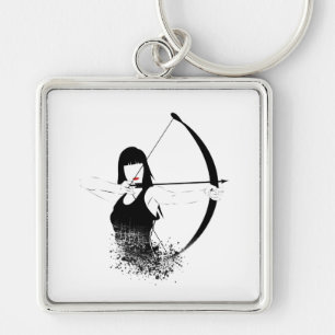 Vrouw Archer Sleutelhanger