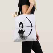 Vrouw Archer Tote Bag (Dichtbij)