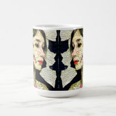  vrouw Art Collage Koffiemok (Center)