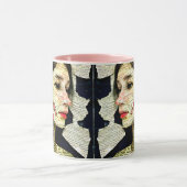  vrouw Art Collage Mok (Midden)