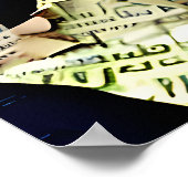  vrouw Art Collage Poster (Hoek)