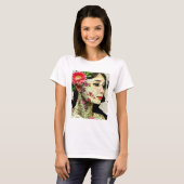  vrouw Art Collage T-shirt (Voorkant volledig)