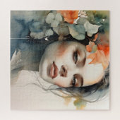 Vrouw art dubbele belichting legpuzzel (Horizontaal)