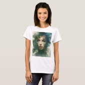 Vrouw art dubbele belichting t-shirt (Voorkant volledig)