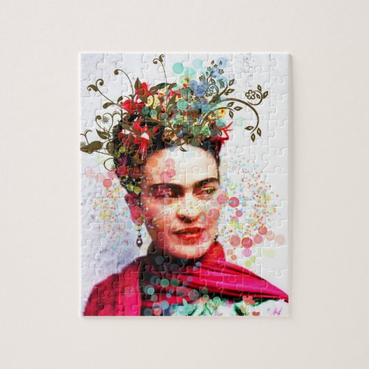 Vrouw artiest Portrait Puzzel Legpuzzel (Verticaal)