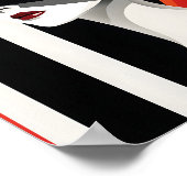 Vrouw Artistieke Wanddecoratie Tijdloze Mode Kunst Poster (Hoek)