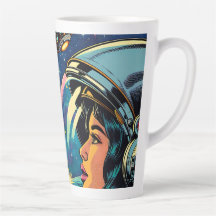 Vrouw astronaut ontmoet buitenaardse alien