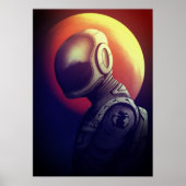 Vrouw Astronaut Poster (Voorkant)