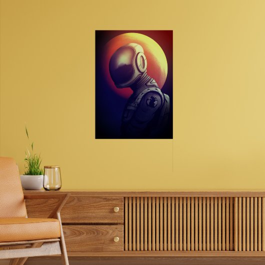 Vrouw Astronaut Poster (Woonkamer 2)