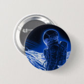 Vrouw Astronaut Ronde Button 5,7 Cm (Voorkant /achterkant)