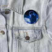 Vrouw Astronaut Ronde Button 5,7 Cm (In situ)