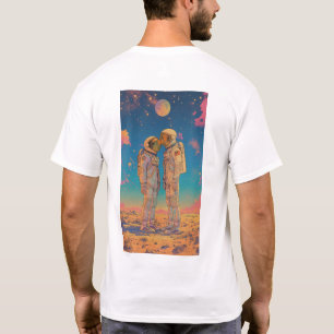 Vrouw Astronauten Verkennen Woestijnplaneten" T-Sh T-shirt