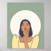 Vrouw aura poster (Voorkant)