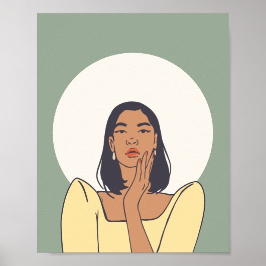 Vrouw aura poster (Voorkant)