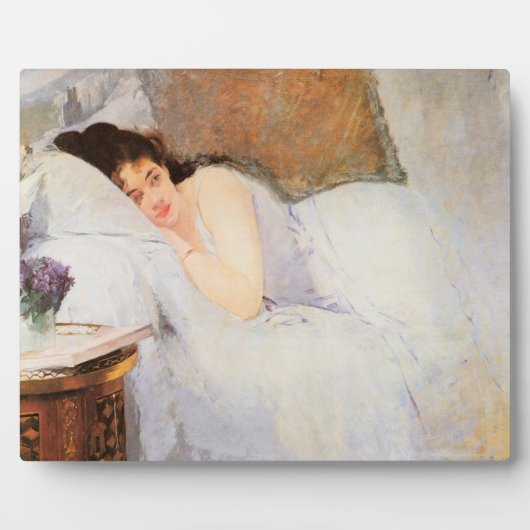 Vrouw Awakening, 1876 (olie op doek) Fotoplaat (Voorkant)