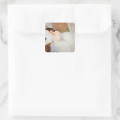 Vrouw Awakening, 1876 (olie op doek) Vierkante Sticker (Tas)
