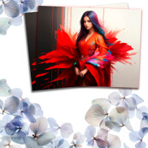 Vrouw Aziatische kimono brunette decor moderne kun