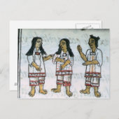Vrouw Aztec-kostuums Briefkaart (Voorkant / Achterkant)