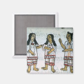 Vrouw Aztec-kostuums Magneet (Voorkant / Achterkant)