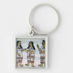 Vrouw Aztec-kostuums Sleutelhanger