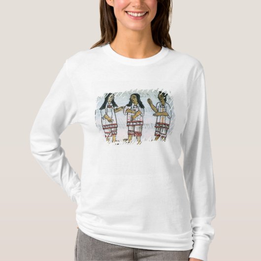 Vrouw Aztec-kostuums T-shirt (Voorkant)