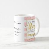 Vrouw baas mok met pensioen (Voorkant rechts)