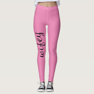 Vrouw Baby Roze Zwart Schattige Girly Chic Trendy  Leggings