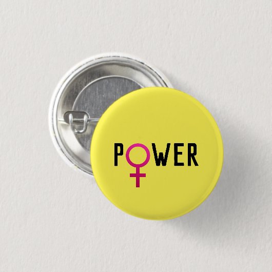 Vrouw | badge ronde button 3,2 cm (Voorkant /achterkant)