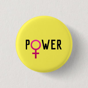 Vrouw   badge ronde button 3,2 cm